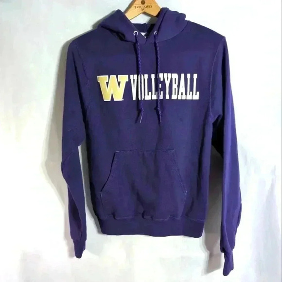 Washington Huskies Volleyball Purple Champion Hoodie sz XS - Picture 1 of 6